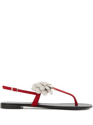 Ilma kontsaga sandaalid Giuseppe Zanotti punane