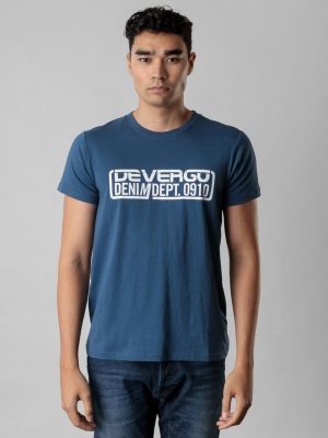 Tričko s potiskem Devergo modré