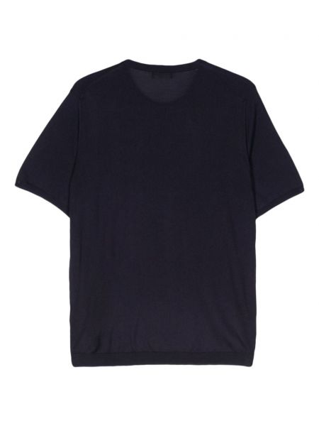 Adīti zīda t-krekls Roberto Collina zils