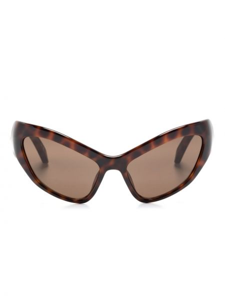 Oversize слънчеви очила Balenciaga Eyewear кафяво