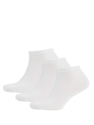 Bavlnené priliehavé ponožky Defacto sivá