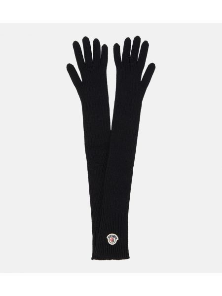 Guantes de lana Moncler negro