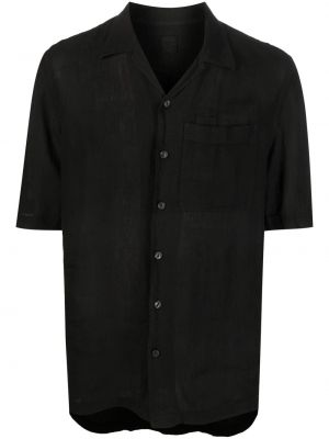 Ленена риза 120% Lino черно