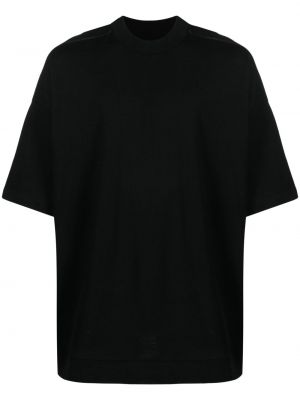 T-shirt con scollo tondo Thom Krom nero
