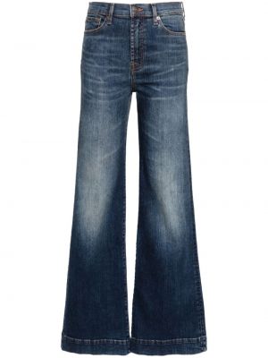 High waist bootcut jeans ausgestellt 7 For All Mankind blau