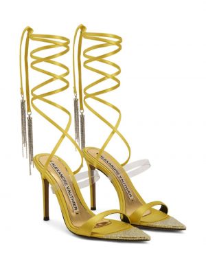 Kožené sandály Alexandre Vauthier žluté