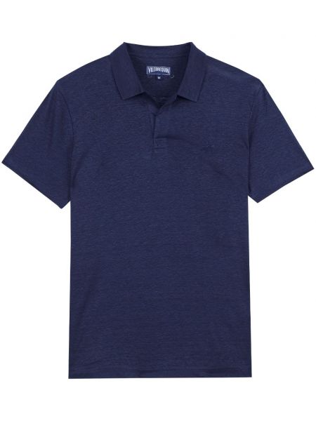 Поло тениска бродирана Vilebrequin синьо