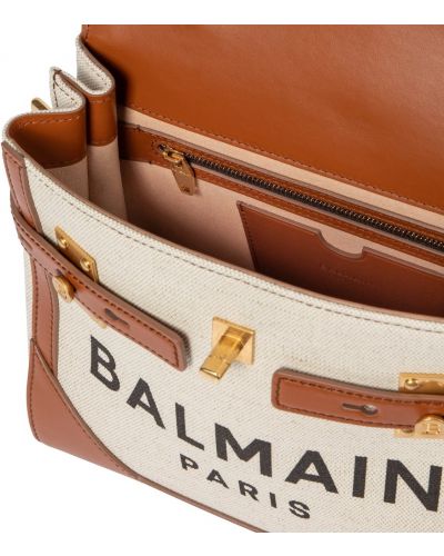 Δερμάτινη τσάντα shopper Balmain