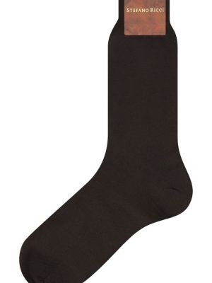 Шерстяные носки Stefano Ricci коричневые
