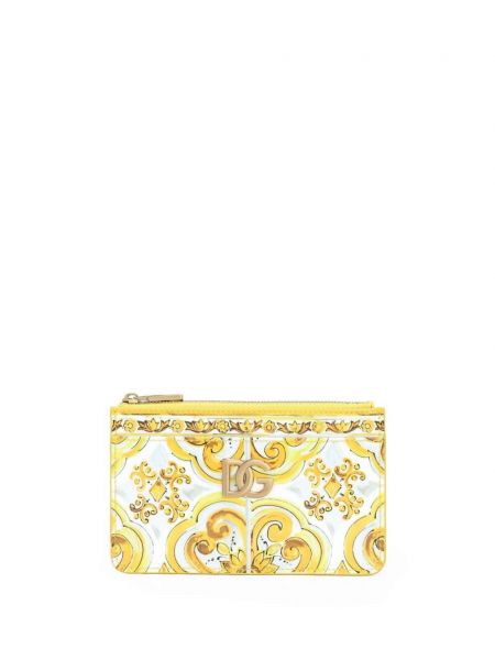 Usnjena denarnica s potiskom Dolce & Gabbana