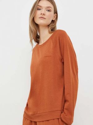 Пижама с дълъг ръкав Calvin Klein Underwear оранжево