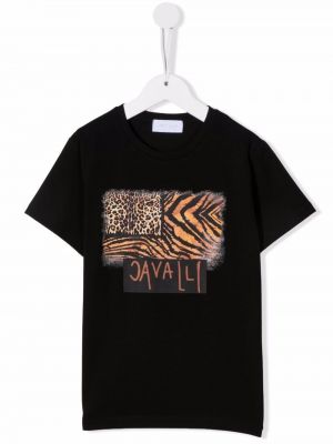 T-shirt för tjejer Roberto Cavalli Junior svart