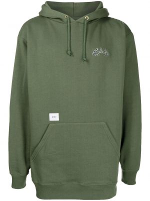 Hoodie con stampa Wtaps verde