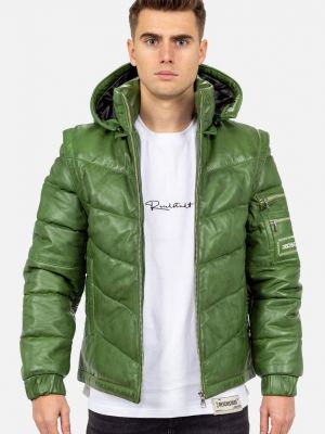 Кожаная куртка Reichstadt зеленая