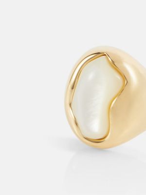 Žiedas su perlais Chloã© auksinė