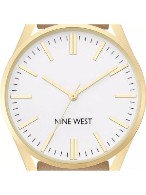 Кожаные часы из искусственной кожи Nine West