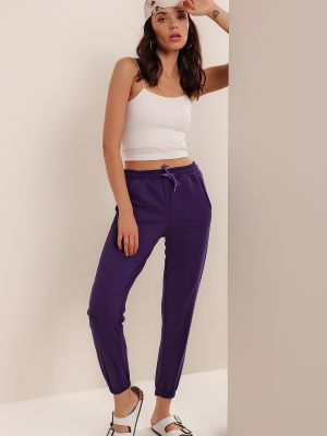 Sportovní kalhoty Hakke fialové