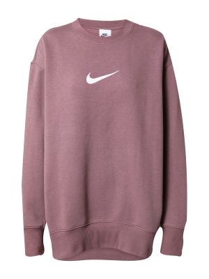 Pletená bavlnená priliehavá mikina Nike Sportswear - biela