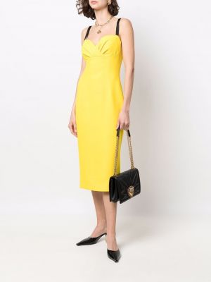 Robe de motif coeur Dolce & Gabbana jaune