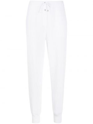 Pantalones de chándal con cordones Brunello Cucinelli blanco