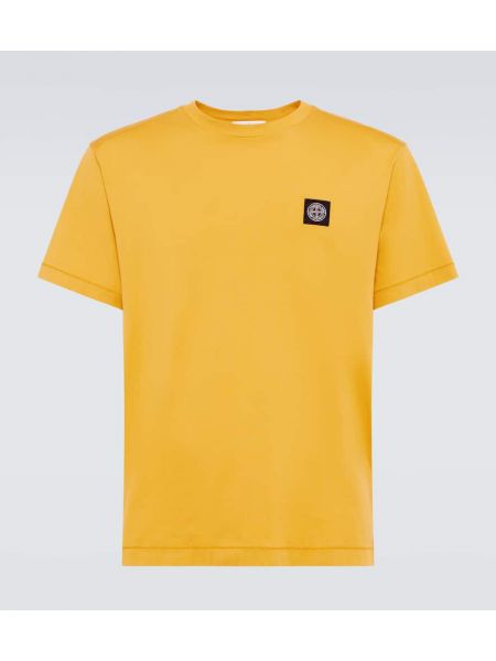 Jersey bomull t-shirt Stone Island gul