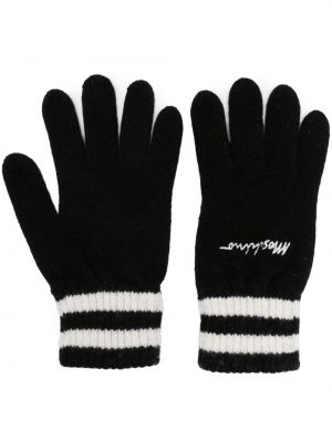 Haftowane rękawiczki Moschino