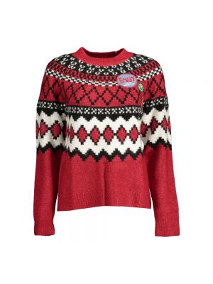 Sweter Desigual czerwony