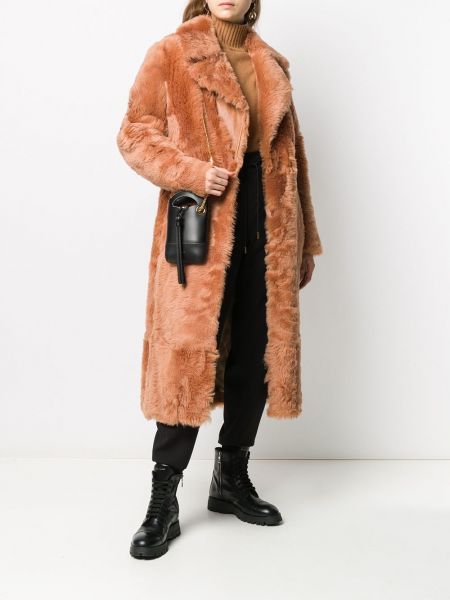 Manteau de fourrure Chloé marron