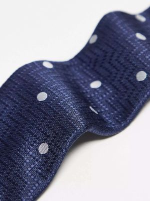 Темно-синий галстук в горошек Harry Brown