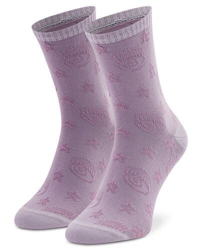 Tylové ponožky Chiara Ferragni fialová