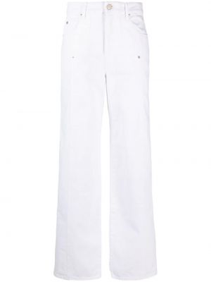 Puuvillased sirged teksapüksid Marant Etoile valge