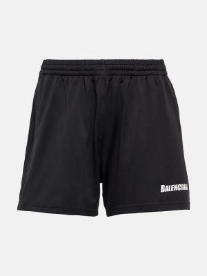 Pantalones cortos de malla Balenciaga negro