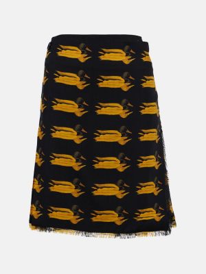 Vlněné mini sukně s potiskem Burberry
