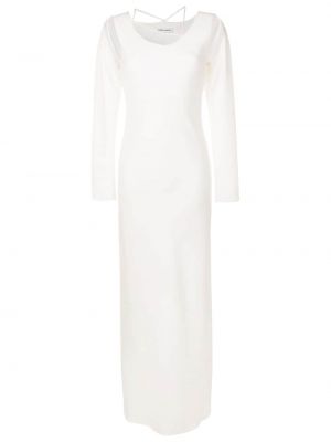 Асиметрична вечерна рокля Gloria Coelho бяло