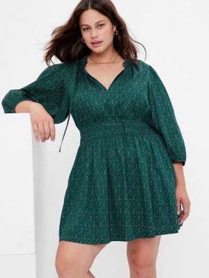Mini šaty Gap zelené