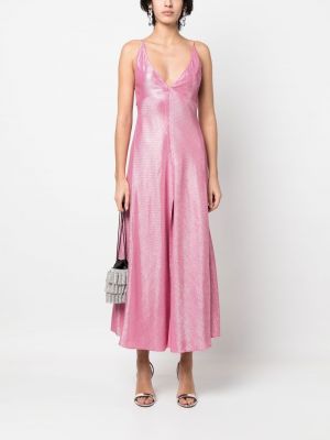 Abendkleid mit v-ausschnitt Forte_forte pink