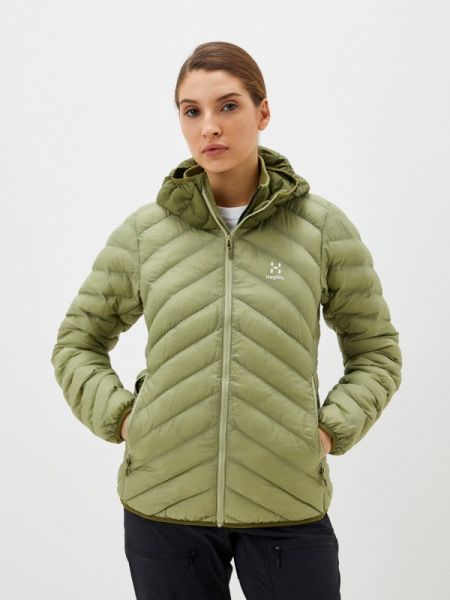 Утепленная демисезонная куртка Haglöfs зеленая
