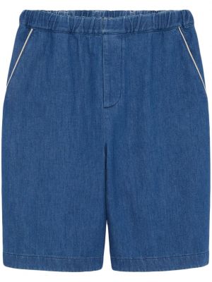 Kratke jeans hlače Gucci modra