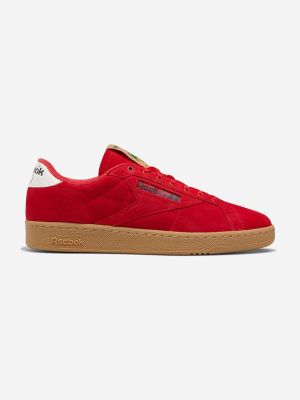 Sneakerși din piele Reebok Classic roșu
