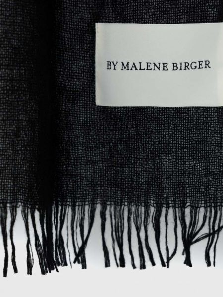 Однотонний вовняний шарф By Malene Birger чорний