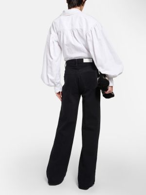 Voľné džínsy s vysokým pásom Re/done čierna
