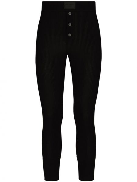 Leggings en coton Dolce & Gabbana noir