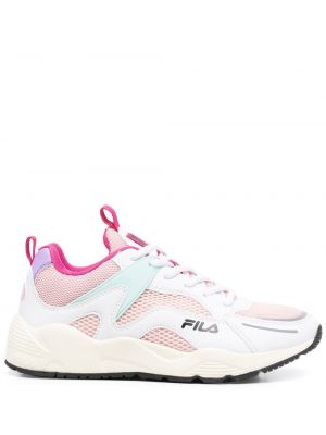 Blonder snøring sneakers Fila rosa