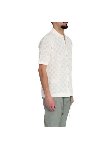 Camisa de tejido jacquard Eleventy blanco