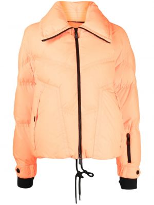 Péřová bunda Moncler oranžová