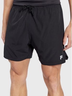Черные спортивные шорты Fila