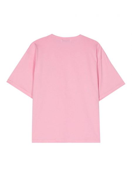 Medvilninis marškinėliai Société Anonyme rožinė