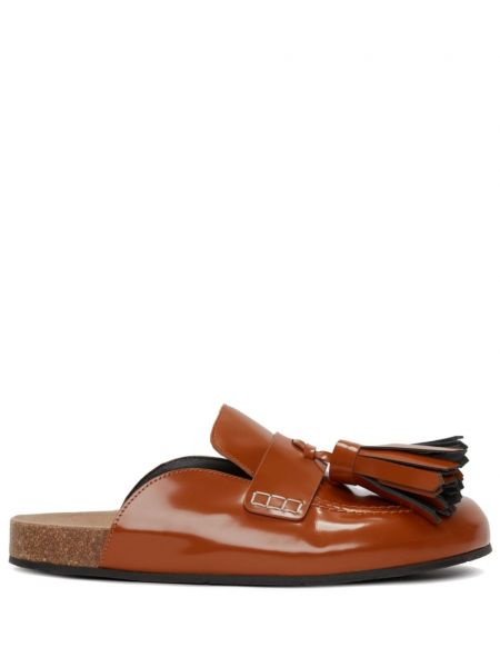 Leder pantolette Jw Anderson braun