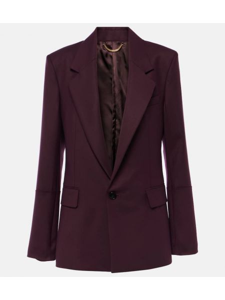 Overdimensjonert blazer Victoria Beckham burgund