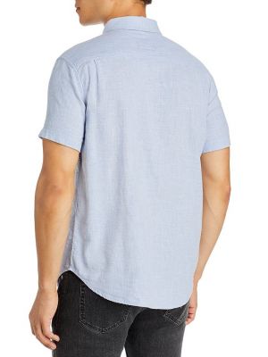 Рубашка с коротким рукавом свободного кроя Rails синяя
